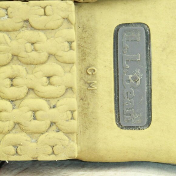 LL Bean Brown Leather Lace Up Unlined Gumshoes Ankle Duck Boots Size 7 M - Picture 9 of 10